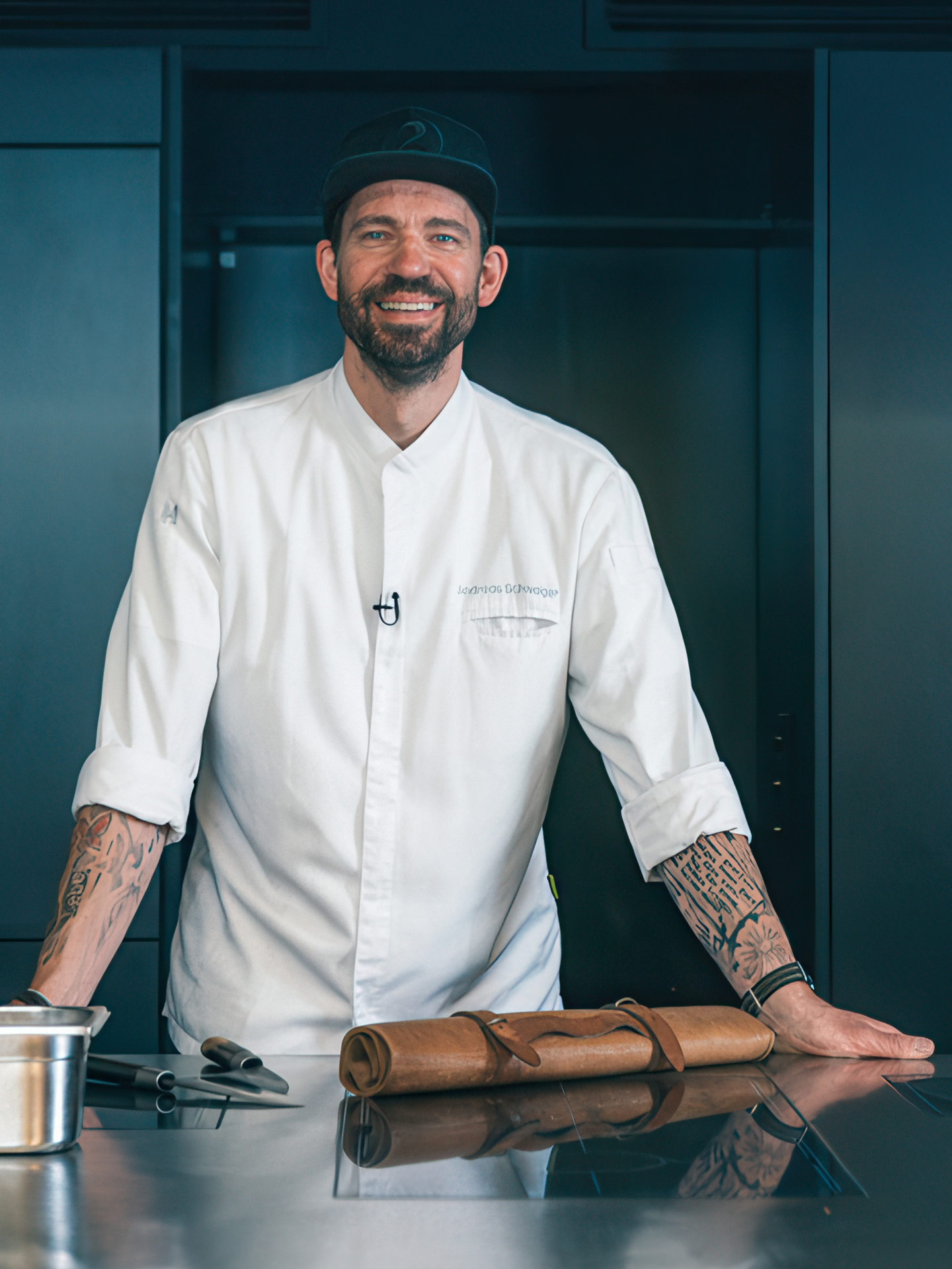 Champ Andreas Schweiger in der Küche